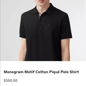 MENS BURBERRY POLO MEDIUM